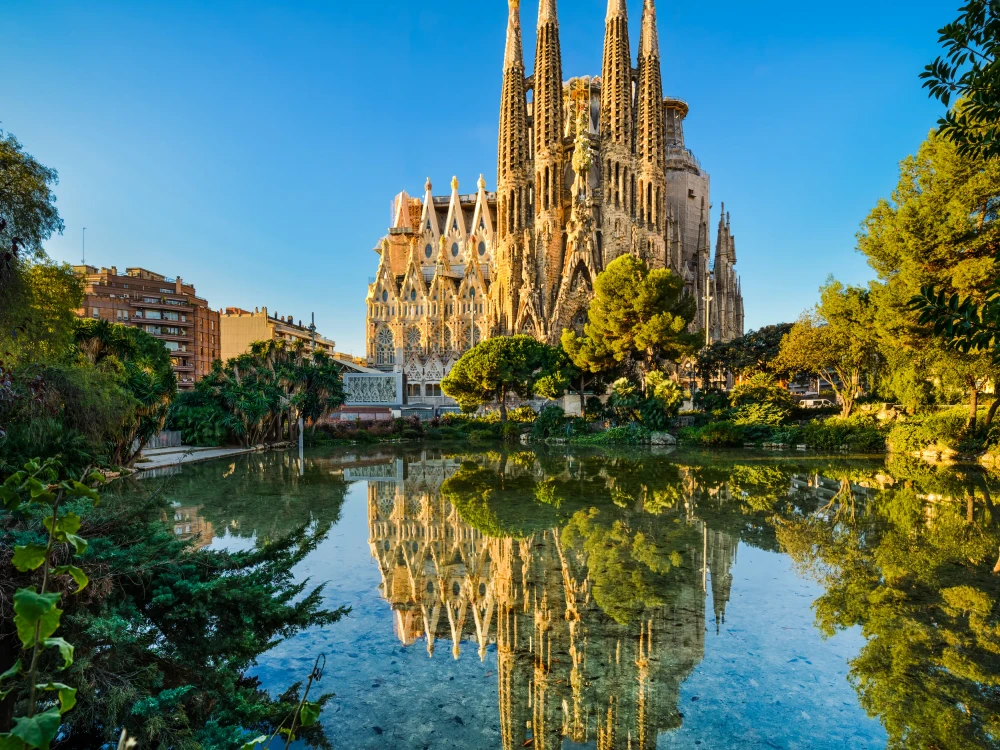 Sagrada Familia cathedral in Barcelona, Spain
