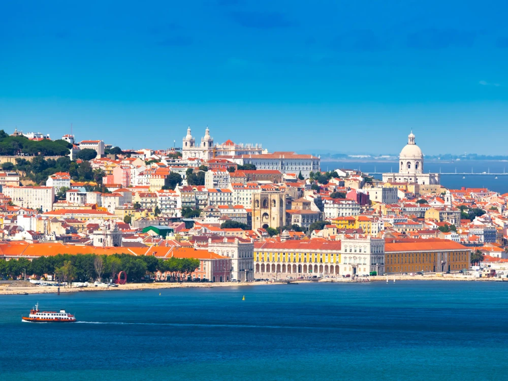 Lisbon Skyline as seen from Almada (Portugal)