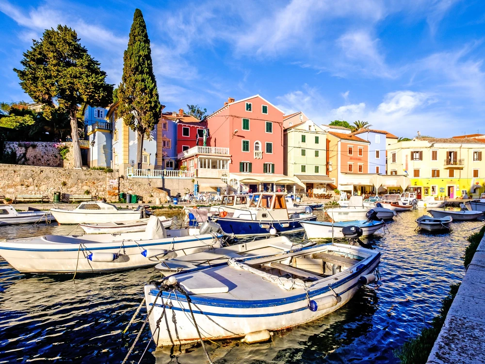 old harbor of veli losinj - cres - croatia