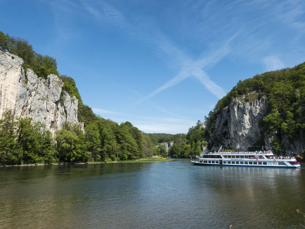 Donaudurchbruch beim Kloster Weltenburg