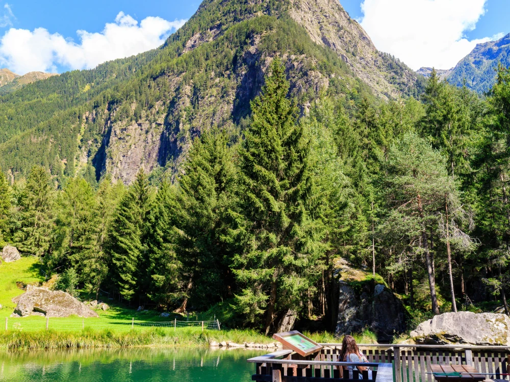 The view of Acherkogel mountain in Oetztal Alpne