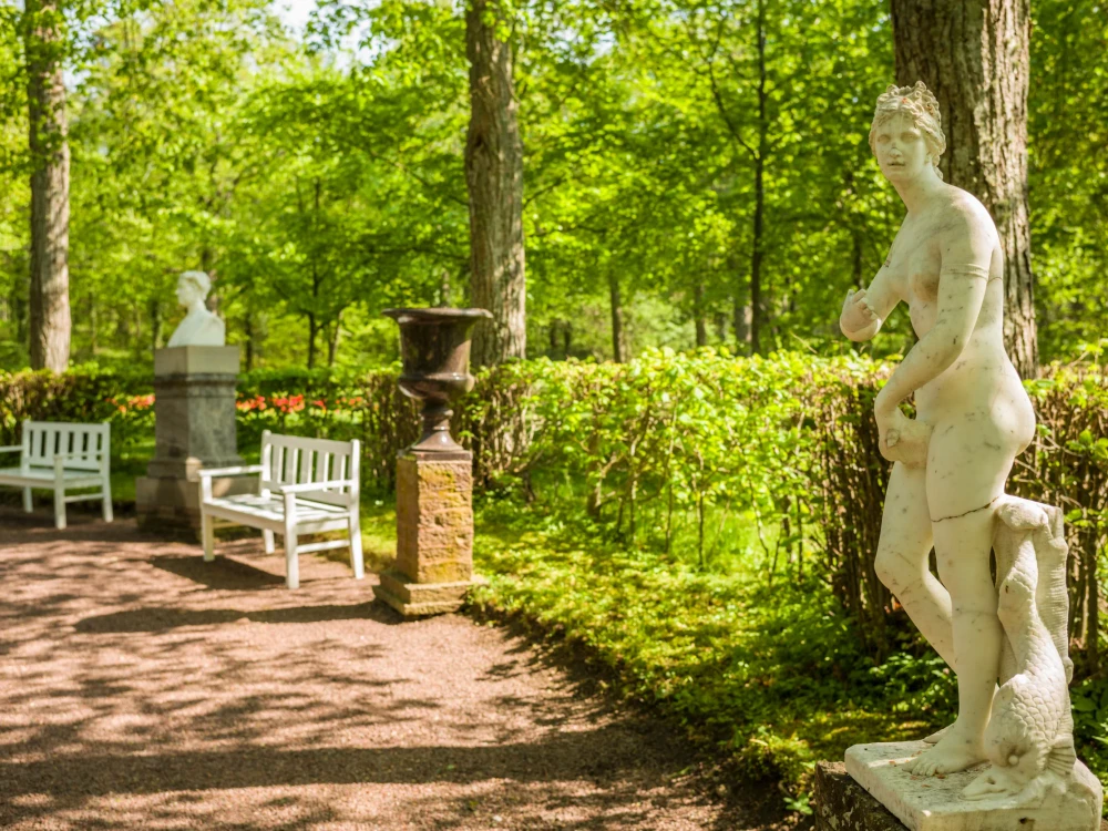 Sweden, Oland Island, Borgholm, Solliden Slott palace, Swedish Royal Family summer palace, palace gardens, springtime