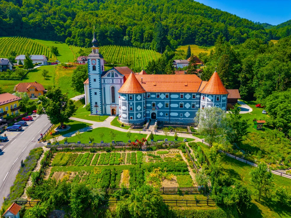 Beautiful Olimje monastery in Slovenia during a sunny day.Image