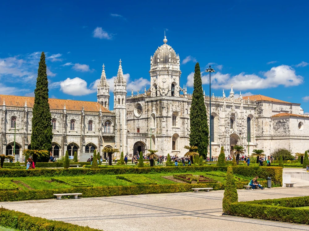 View of the Jeronimos Church in Lisbon - Portugal
