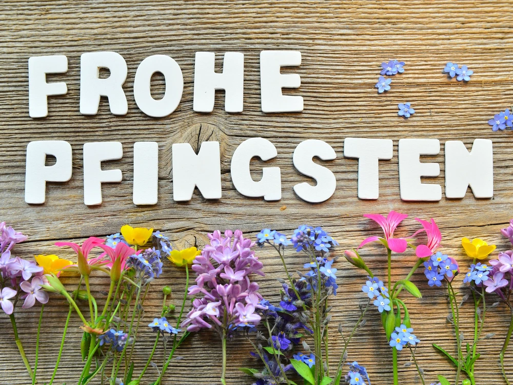 Frohe Pfingsten  blumen