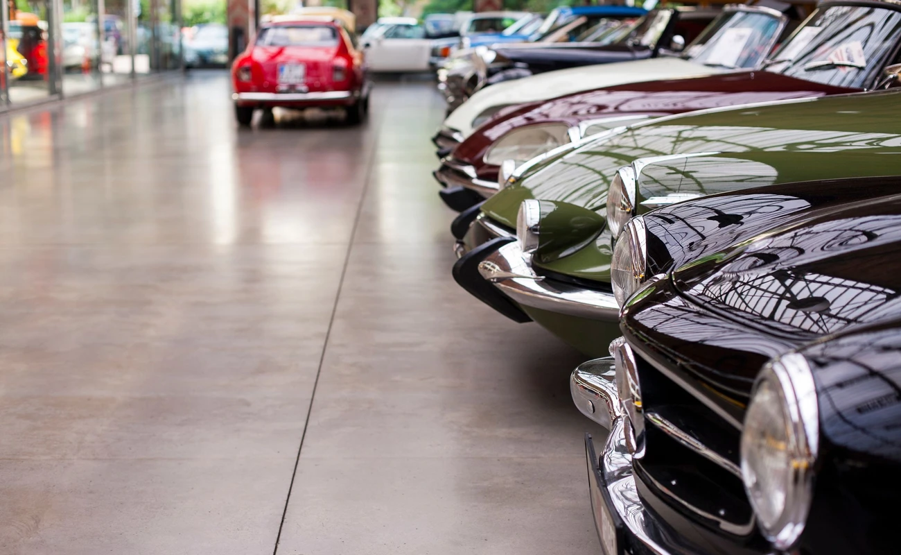 Classic vintage car. Close-up of headlights of luxurious vintage vehicle