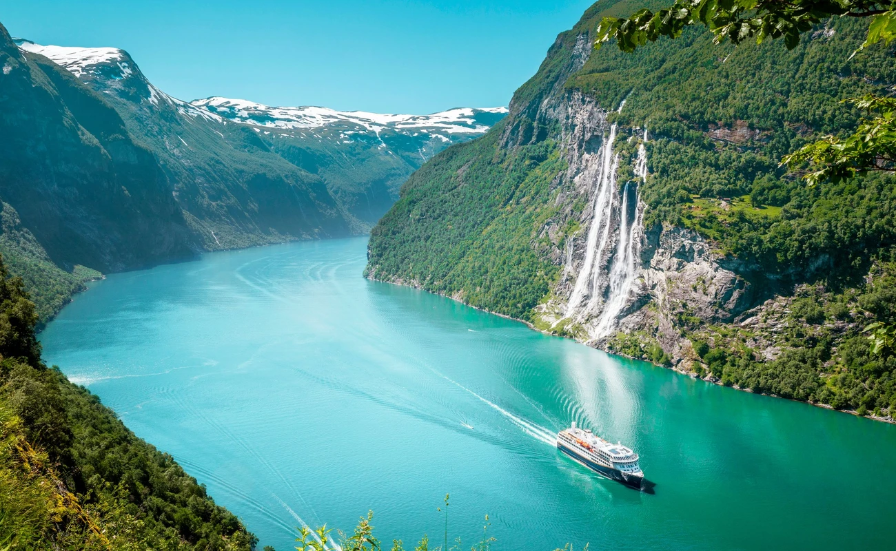Seven Sisters waterfall in Geirangerfjord, Norway