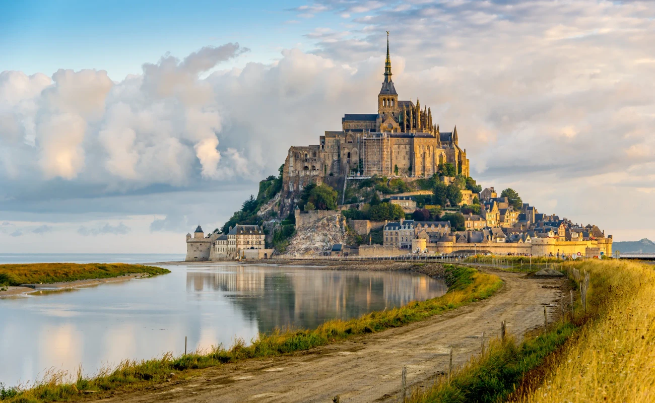 Morning view at the Mont Saint-Michel - France
