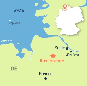 Eine Karte der Reiseroute