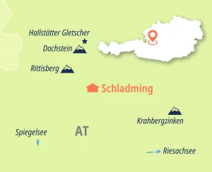 Eine Karte der Reiseroute