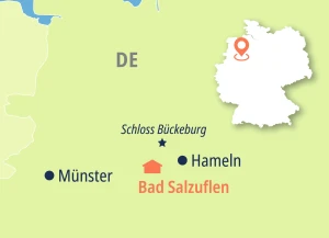 Eine Karte der Reiseroute